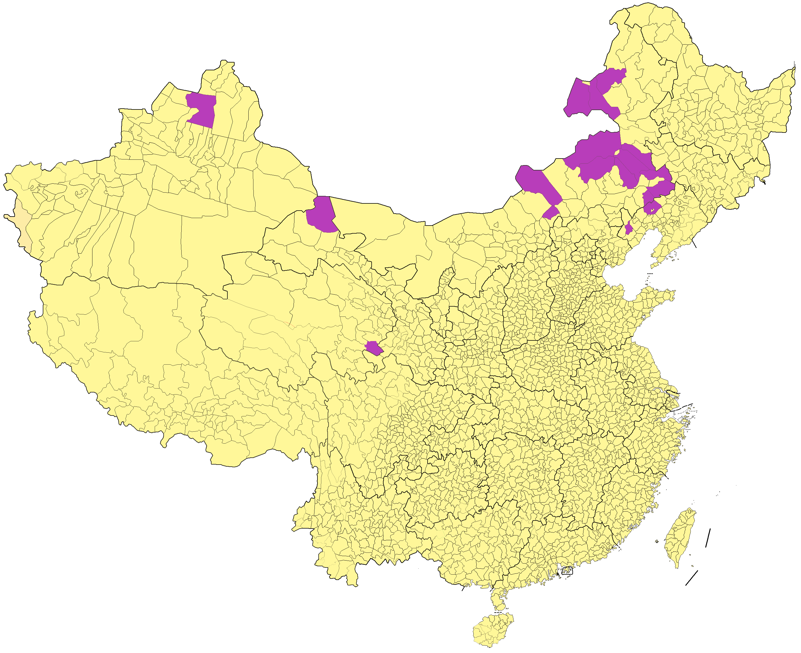 Mongol Ethnic Map